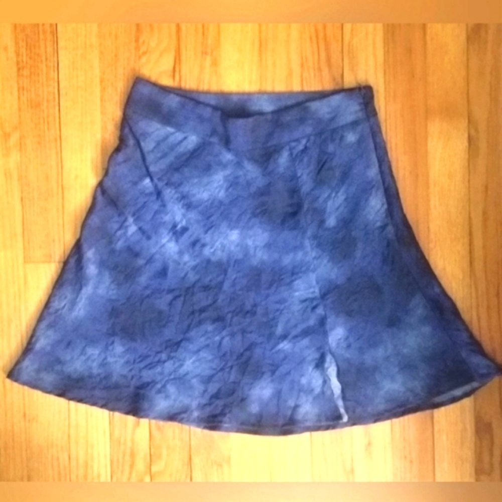 Free People Martine Blue Flirt Tie-Dye Mini Skirt, Size 4